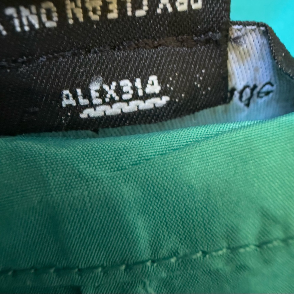 As Four Kate Spade 2005 Collab 100% Silk Teal Short Double-Breasted Trench Coat - Picture 11 of 14